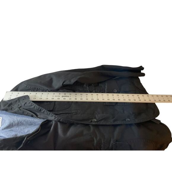 Zara Man Men's Small Black Cotton Jacket‎ Red Contrast Stitching Size EUR 36 - Picture 7 of 12